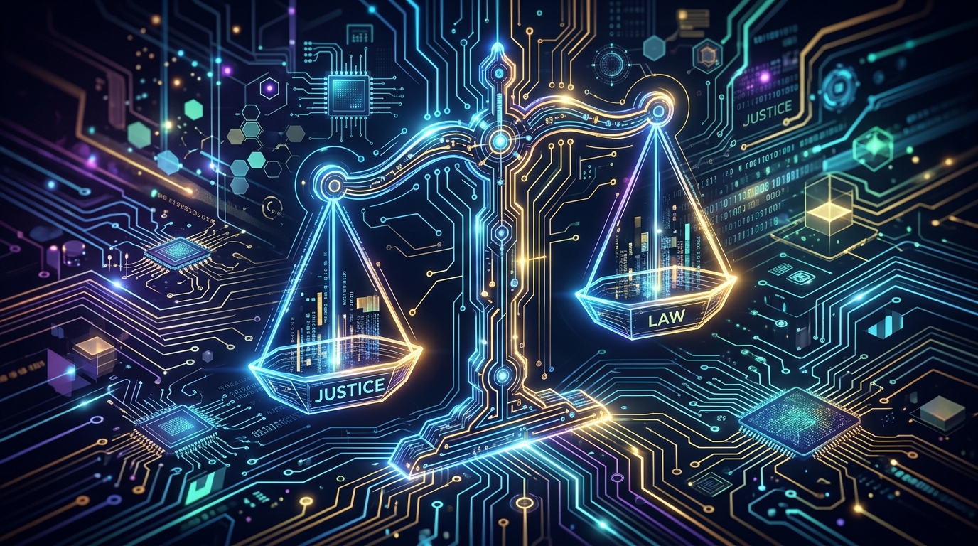 Abstract representation of technology and emerging legal fields