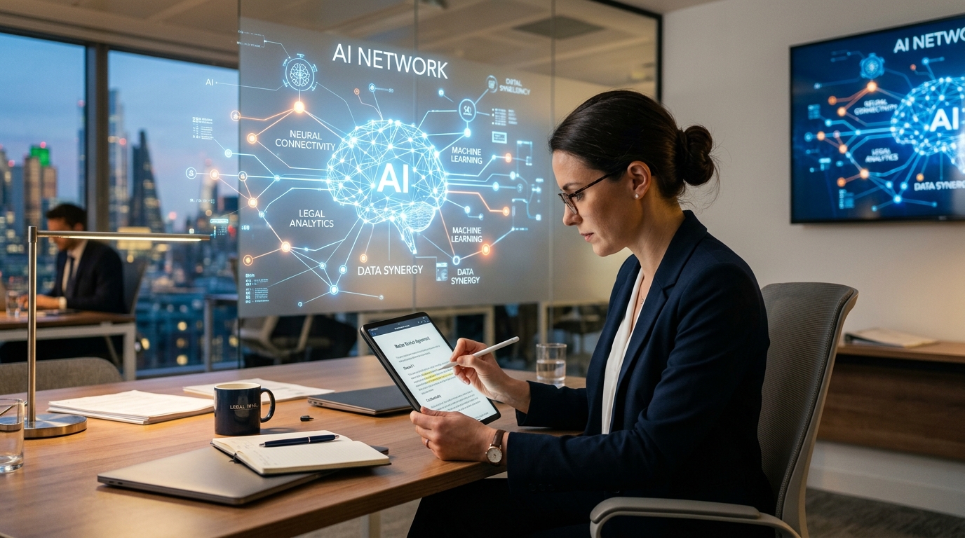 Attorney analyzing artificial intelligence legal