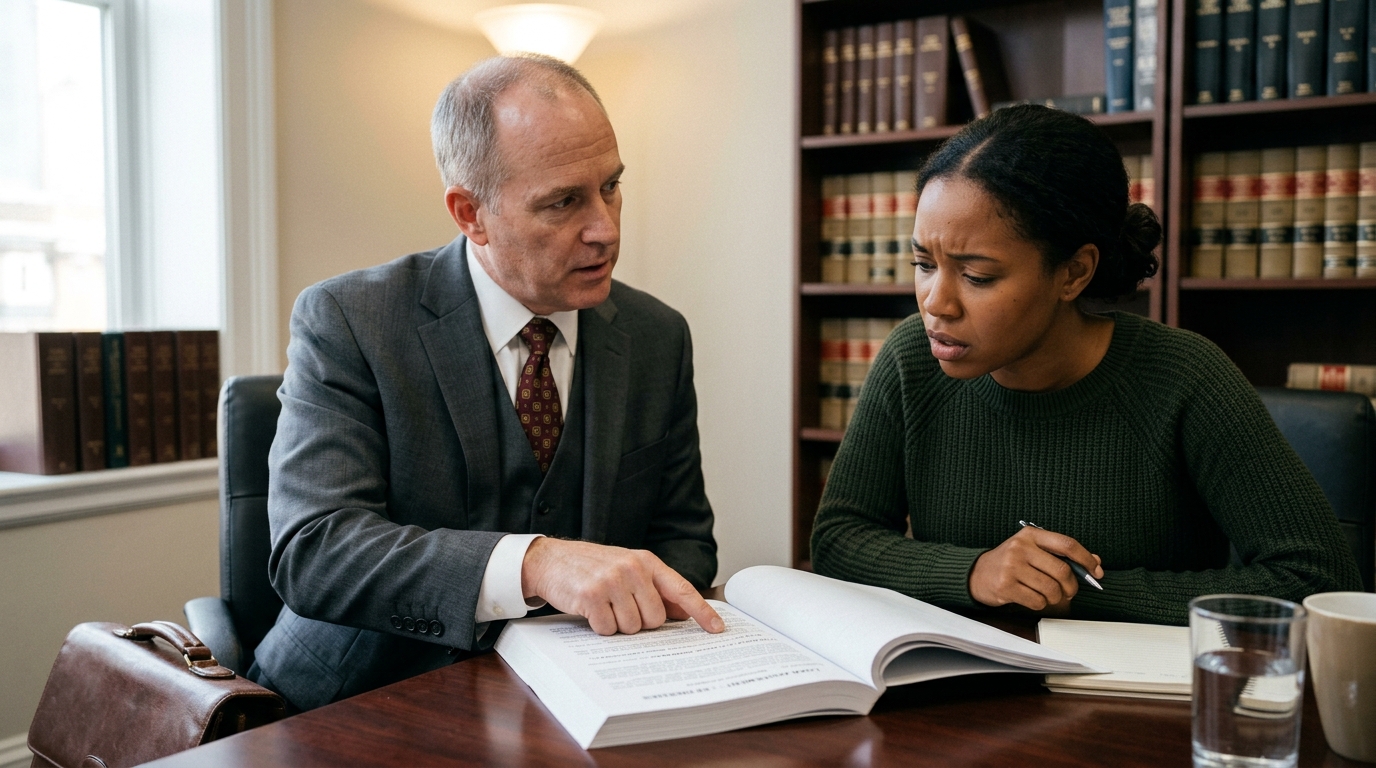 Attorney providing objective legal advice to a client