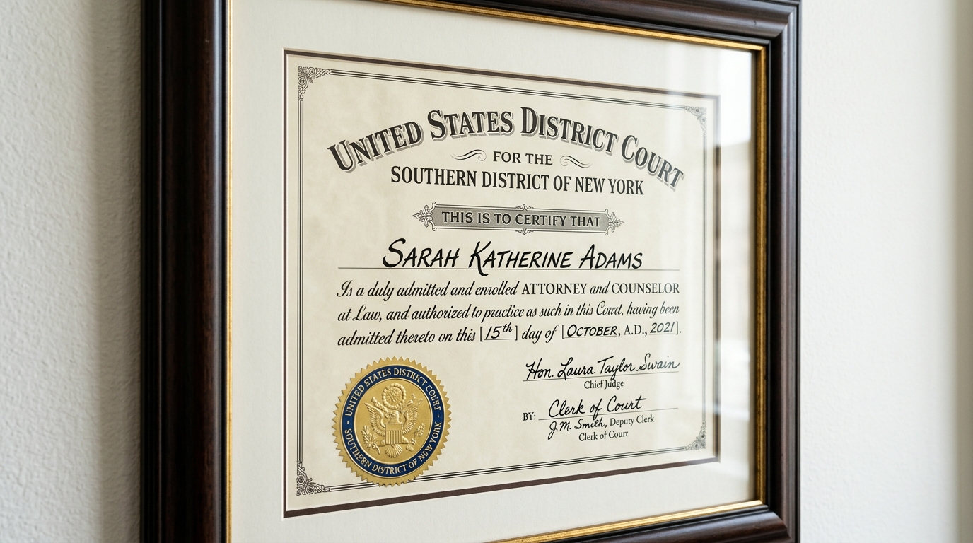 Verifying attorney admission to federal courts